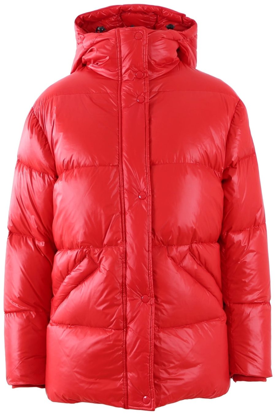 Blauer red hooded jacket with snap fastenings - 1e50a7c5b2d15fae5c28364f288632e353ea804e