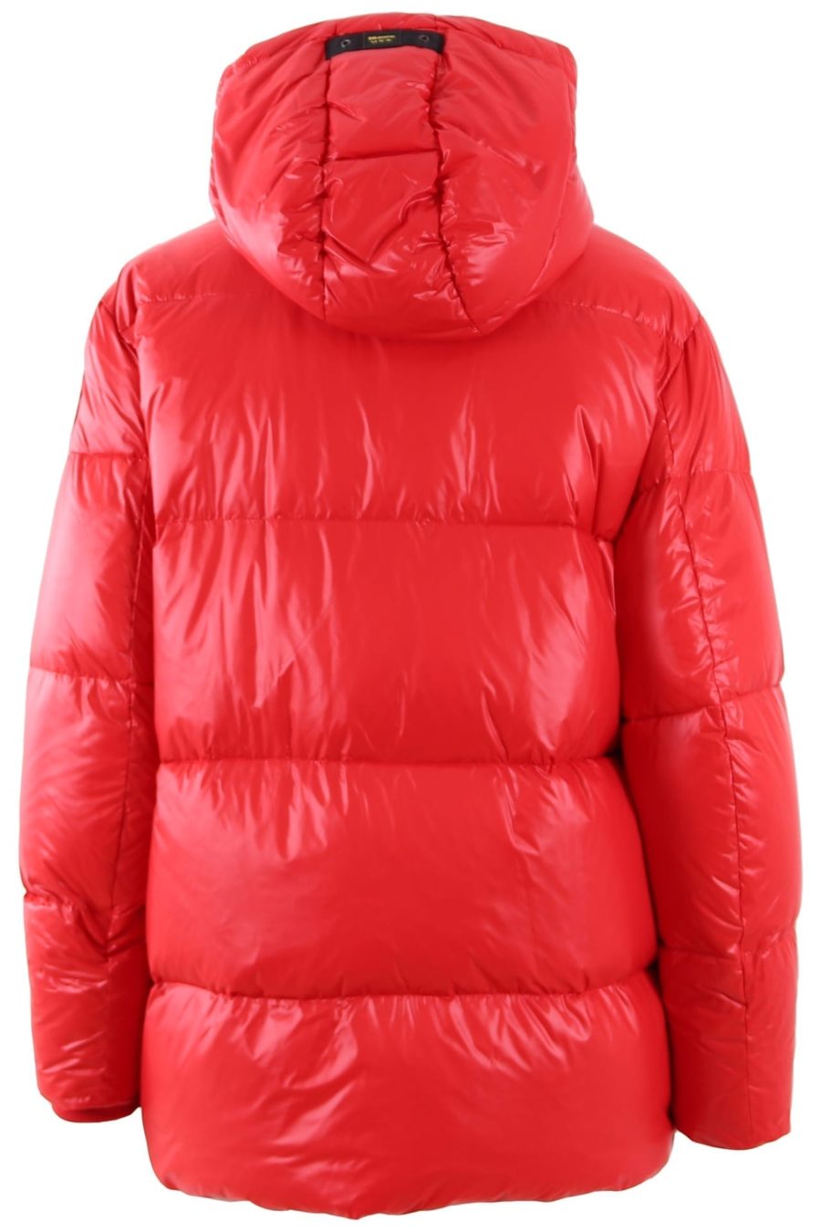 Blauer casaco vermelho com capuz e fechos de pressão - 2472b15c3acfa04f77ddfc28511e5e54720e1cd9
