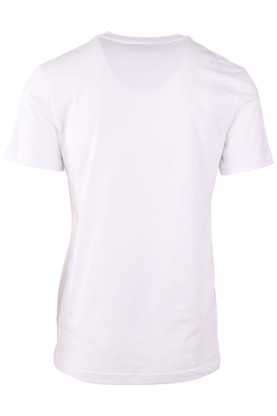 Moschino Couture T-shirt blanc avec logo noir sur le devant - 6e37436b62b71f0f53f23acc2fcd64db50b226fb