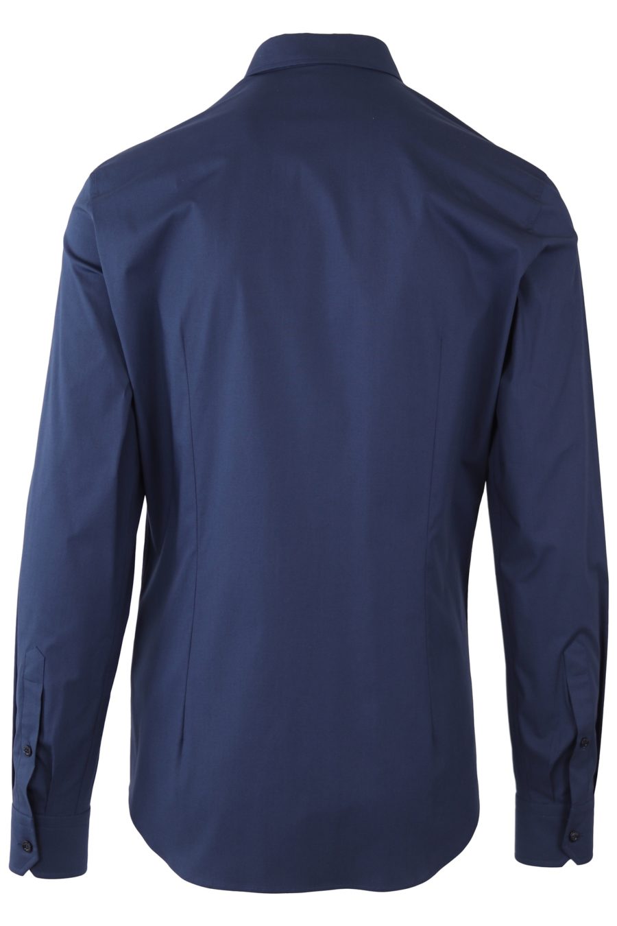 Camisa Moschino Couture azul con logo y doble pregunta en el lateral - 4ea6e8b307c9f02a9f95032877e27dc21cbd7efd