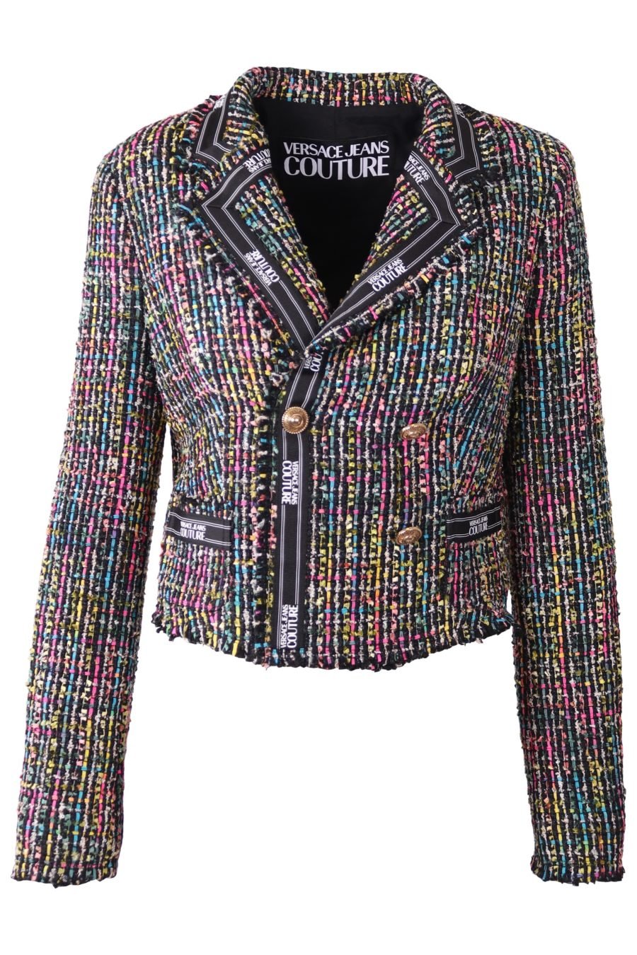 Chaqueta Versace Jeans Couture multicolor de tweed - 89aadc1f83c2f5598b18389b541bf994c6235b21