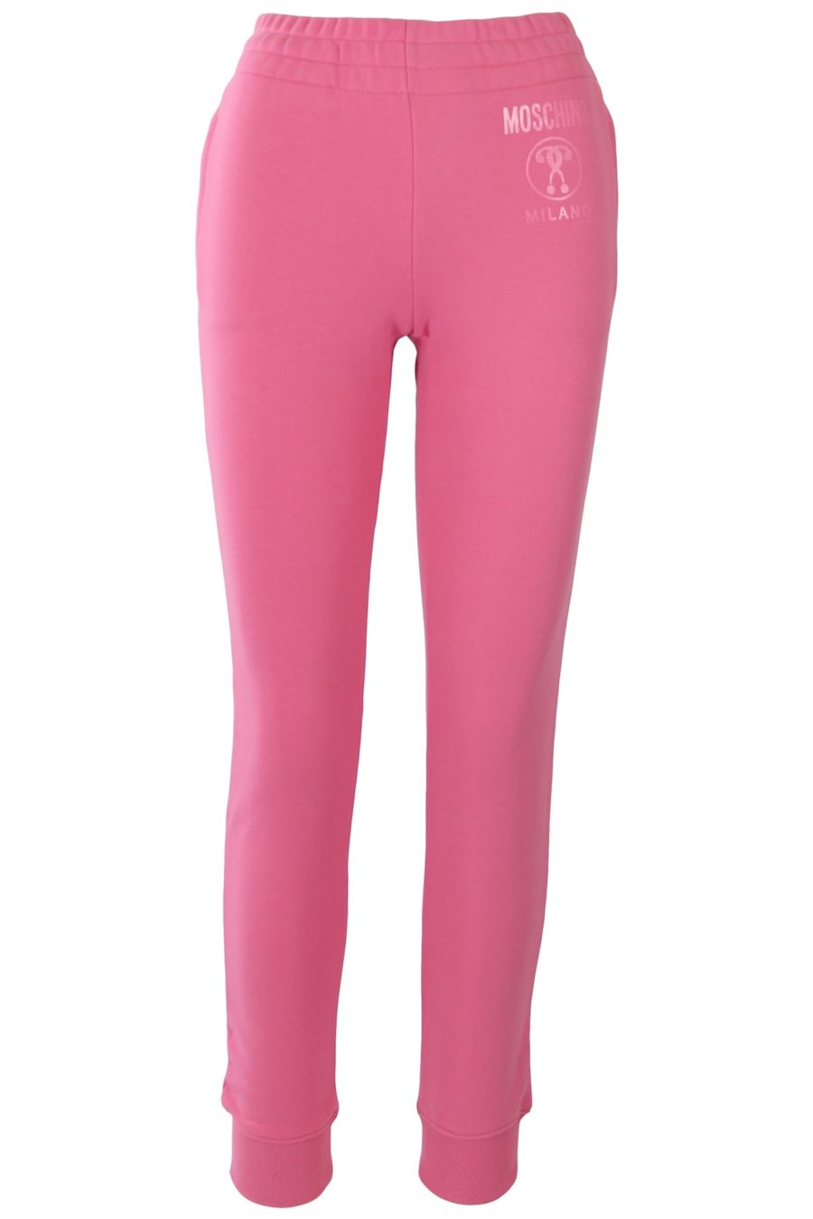 Pantalón Moschino Couture rosa con logo - 047079692b68e01e8e043fa562c3832c497a8ca1
