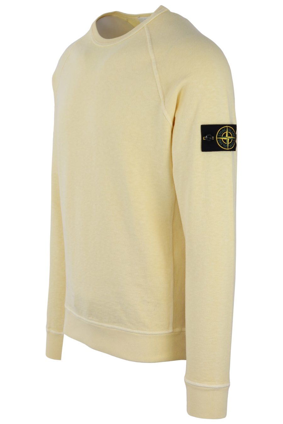 Stone Island gelbes Sweatshirt mit Patch - 0c60da22826f75e16df032ed5a9bb0fef322744c