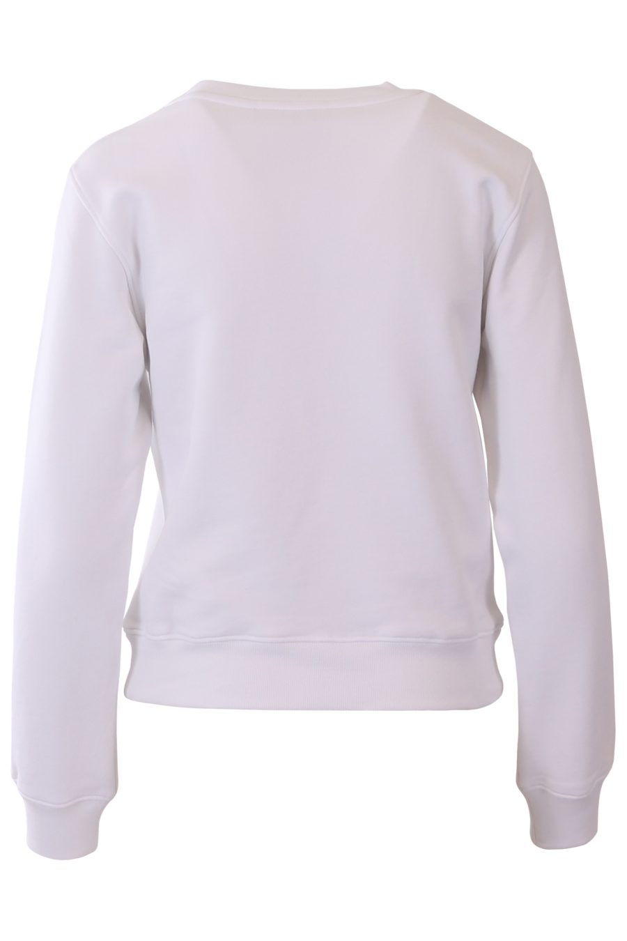 Moschino Couture weißes Sweatshirt mit großem Logo - 0d0a3496e76eacfa9f449c69d07e31507bf6f538