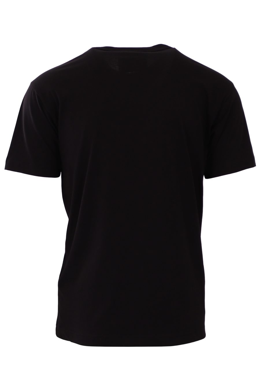 T-shirt ordinaire Versace Jeans Couture noir avec écriture dorée - 1acf16985969421acfbc6af88402f32f1bcb559e