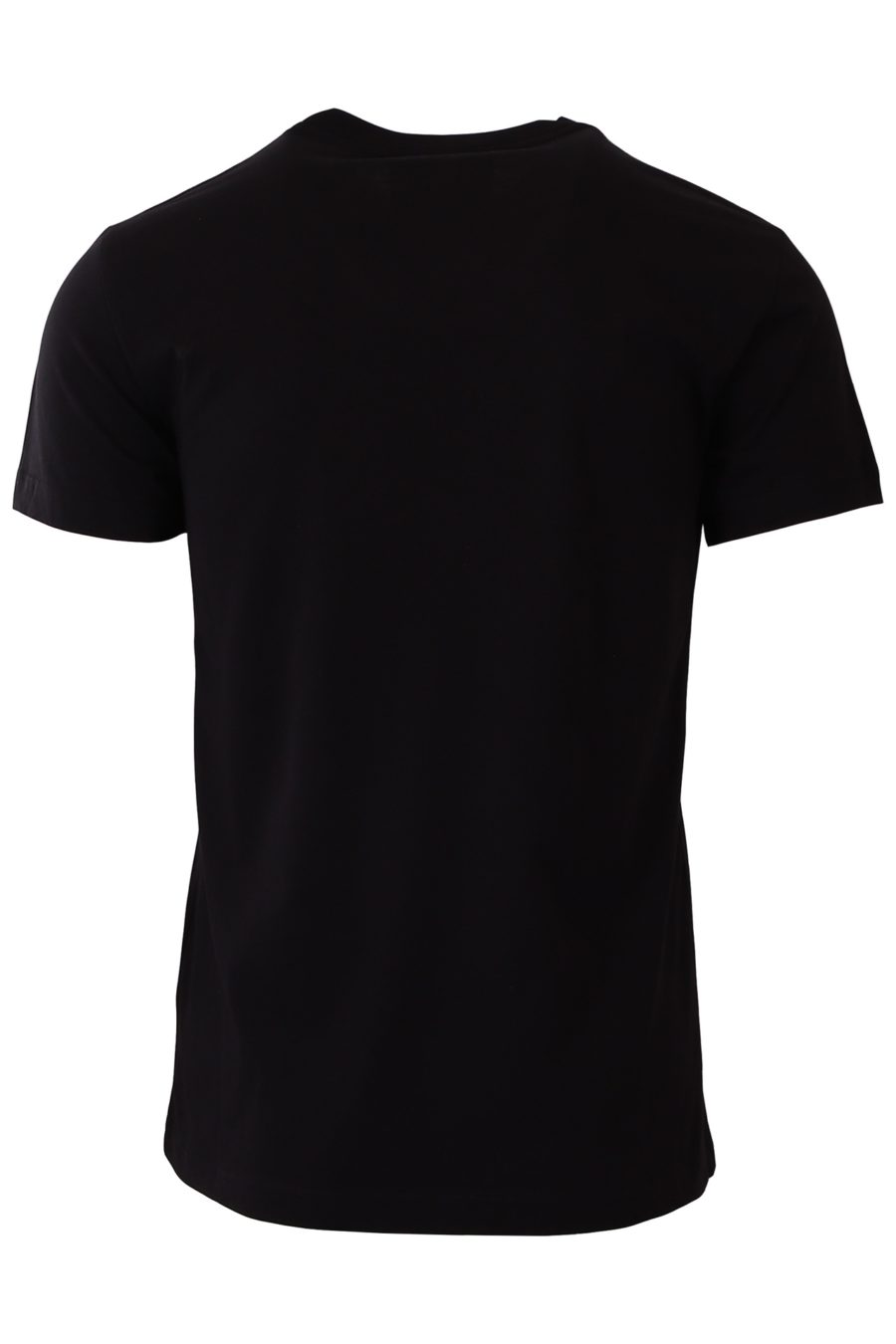 T-shirt Versace Jeans Couture preta com logótipo barroco dourado - 213793409d347ae7fd7e4aa4f36d69da6f7f15e3
