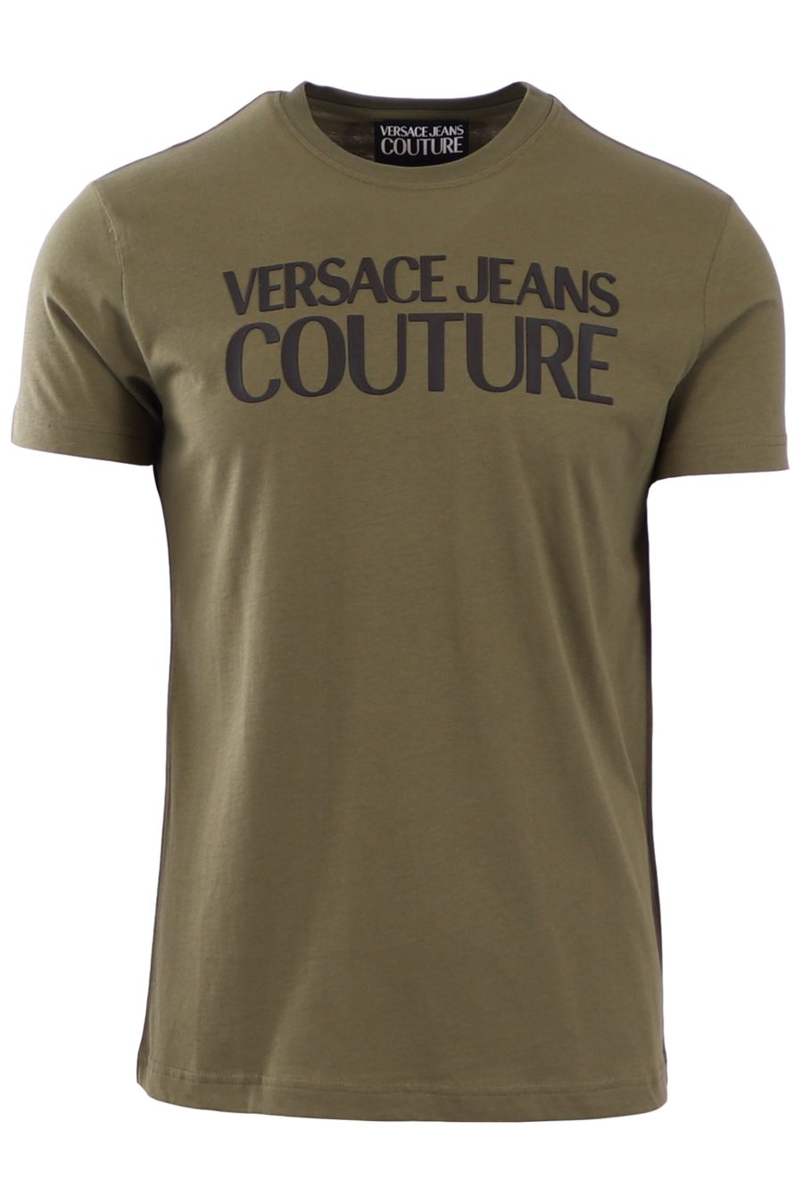 T-shirt Versace Jeans Couture com logótipo militar em preto - 31037afe451962fe4fc9d60a7f44ba69ec614a96