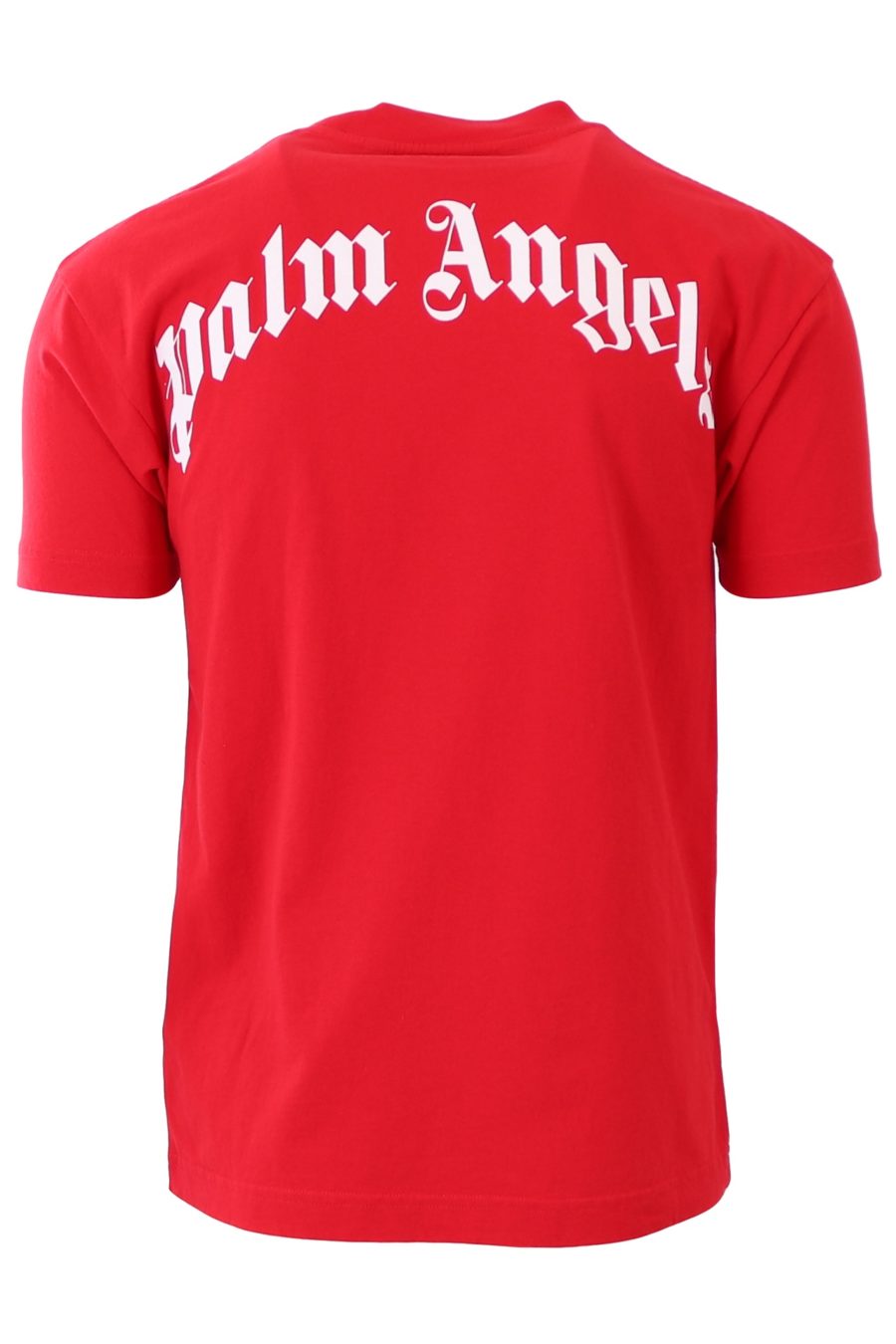 Palm Angels - Camiseta Palm Angels vermelha com urso - Moda BLS