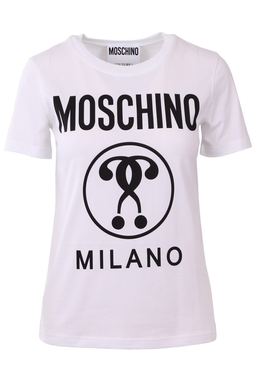 Camiseta Moschino Couture blanca con logo grande milano - 418b69f3fb0dcc551032d181eaf5120709cdee3a