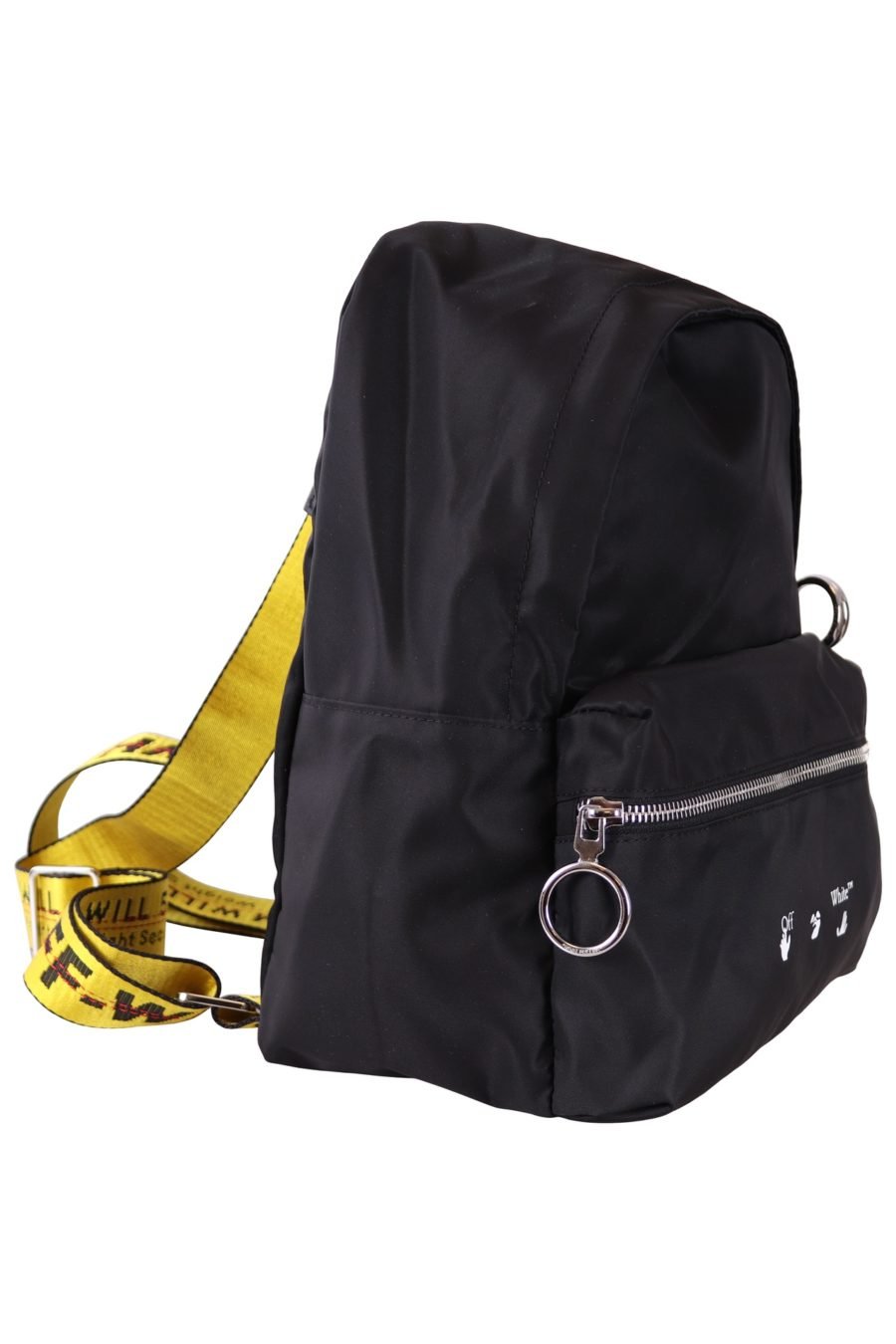 Off-White Rucksack schwarz mit Logo und gelben Trägern - 6350e5c690af9dedd830c5d112079b8c70ed98de