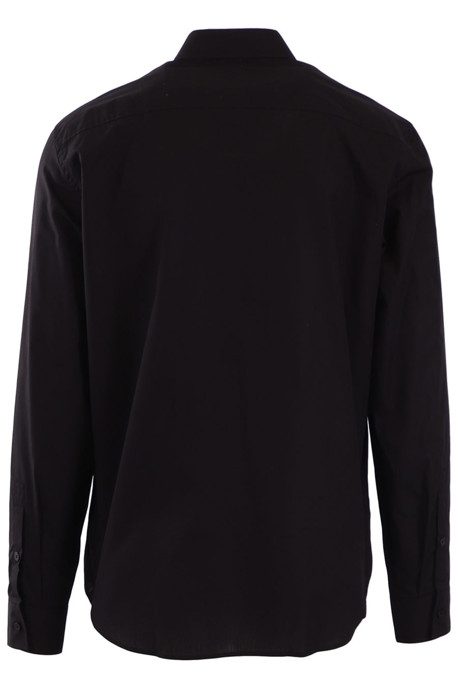 Camisa Versace Jeans Couture negra con logo gris - 67e572c90e03190a72fc4bbe213a1bab351fccd6