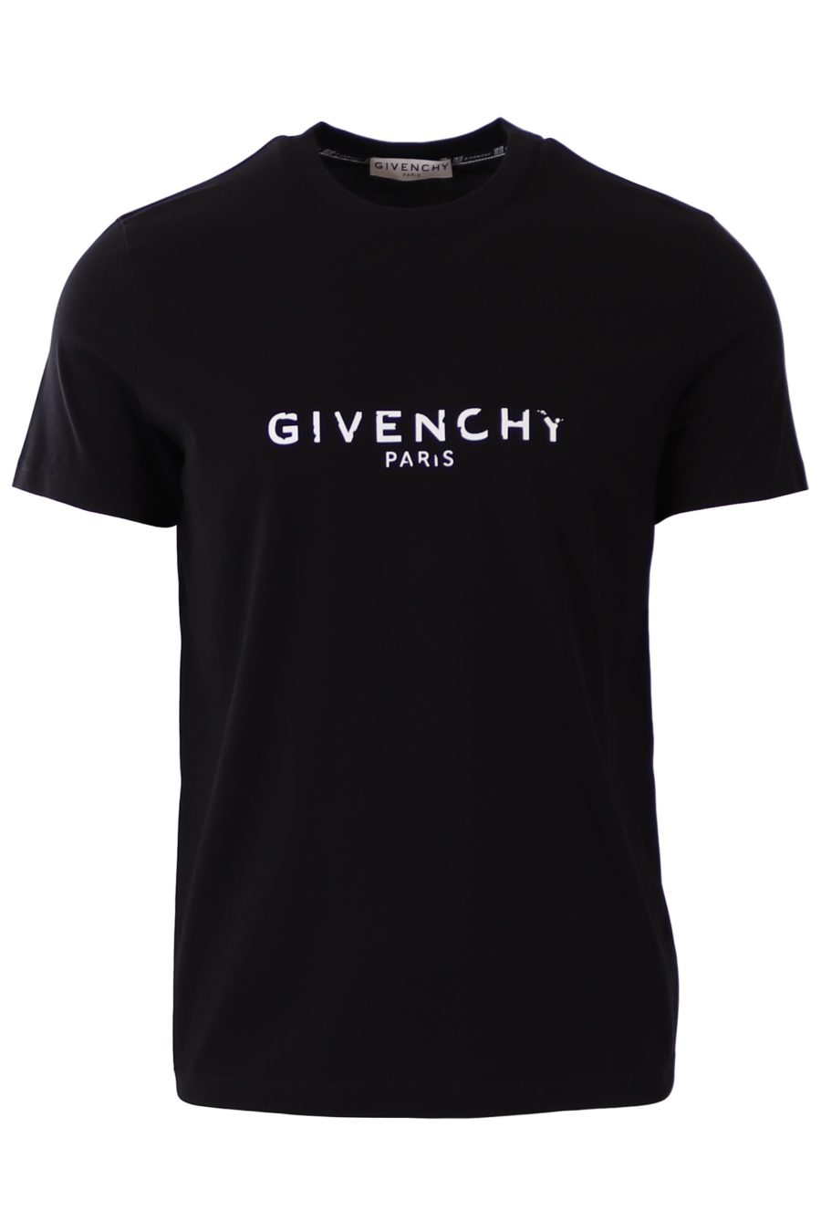 T-shirt preta de corte justo Givenchy Paris - 75b20a6c0b19f1ac411df0cae6c02b08ce7f778d