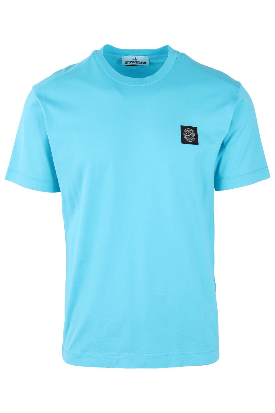 Camiseta Stone Island azul cielo con logo parche - 9b0380ac4d64da533618a003789f595be3bc09b8