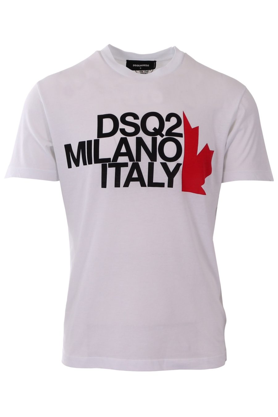 Camiseta Dsquared2 blanca con logo milano - a3d083083506ede280a4878fcd019db8dbe119b1