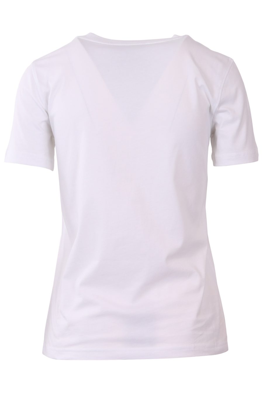 T-Shirt Moschino Couture weiß mit großem Mailänder Logo - a77ad4470c89934a96999f0ebd0fe0313878d905