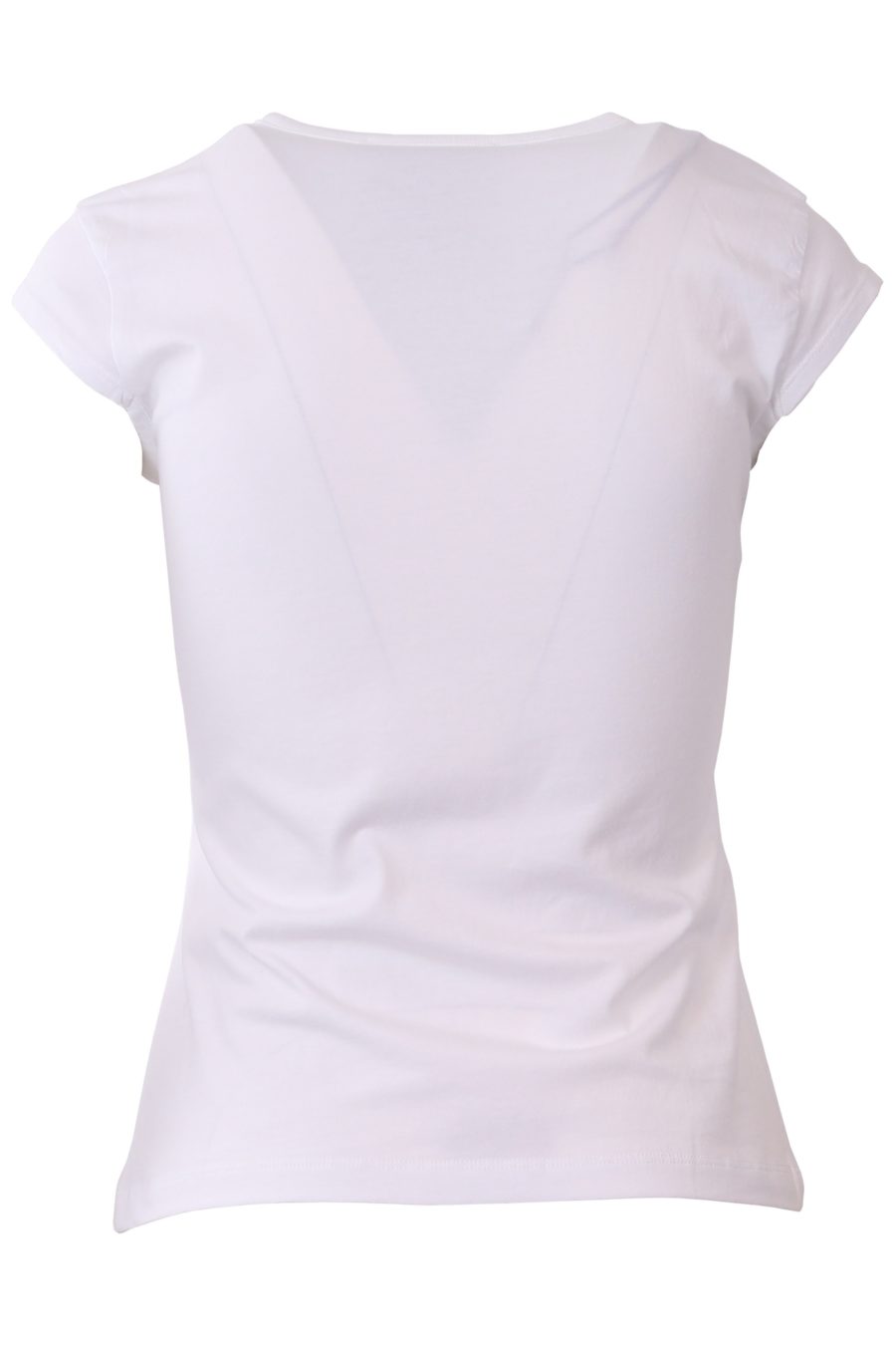 Moschino Couture weißes T-Shirt mit italienischem Bär - cb6df7e9e6bcd90dbfb0ca36e76dcefd699a5030