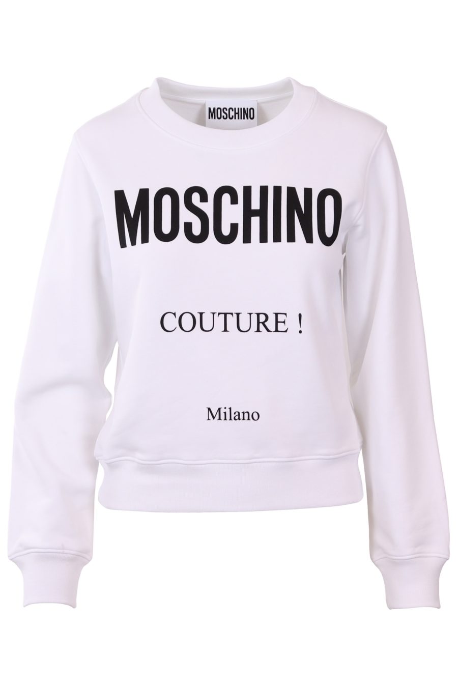 Sweatshirt Moschino Couture white with milano logo - ce7dc8991d6a0a15e7a7a7ddb086b16794d4827c6b