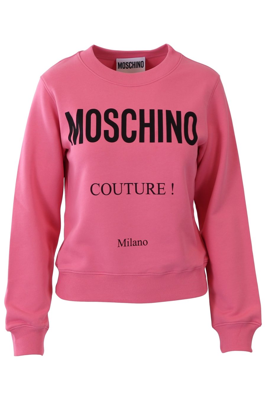 Sudadera Moschino Couture rosa couture milano - d174883551ab7fd6a430875342f77d5439343282