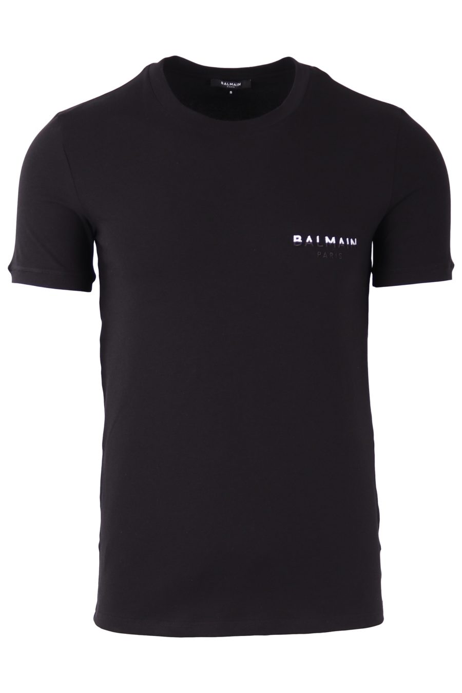 Camiseta interior Balmain negra con logo blanco y negro - d6ffef03ab8d457db68bc013bcf1a4c2d39ccd9a