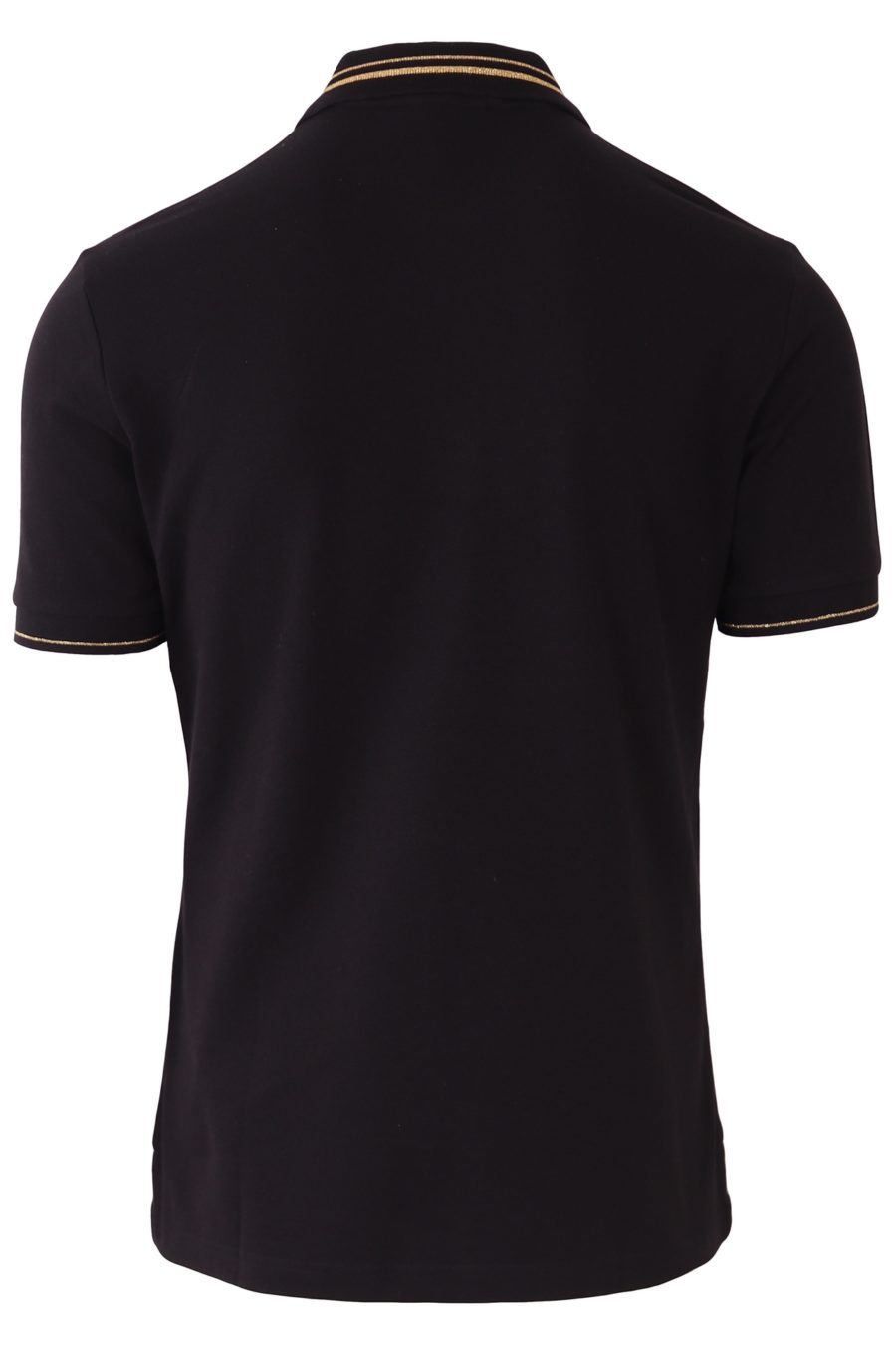 Poloshirt Versace Jeans Couture schwarz mit goldenem Logo - e187516b98810d0ebbb4693e70d48604357f9447