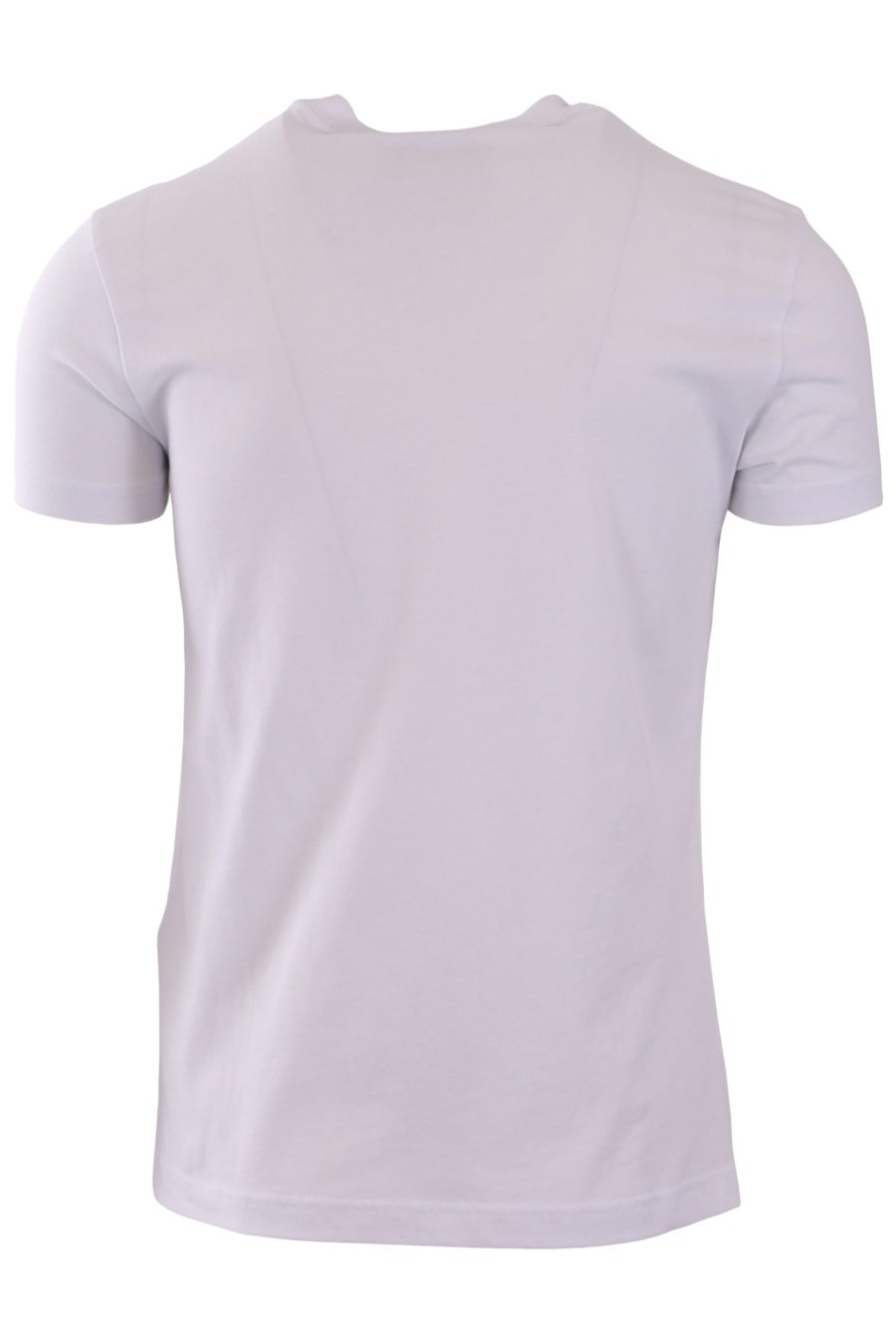 Versace Jeans Couture T-shirt blanc avec logo écrit en or - e198b677343c6a09969fd6e32b0d090bfc70916c