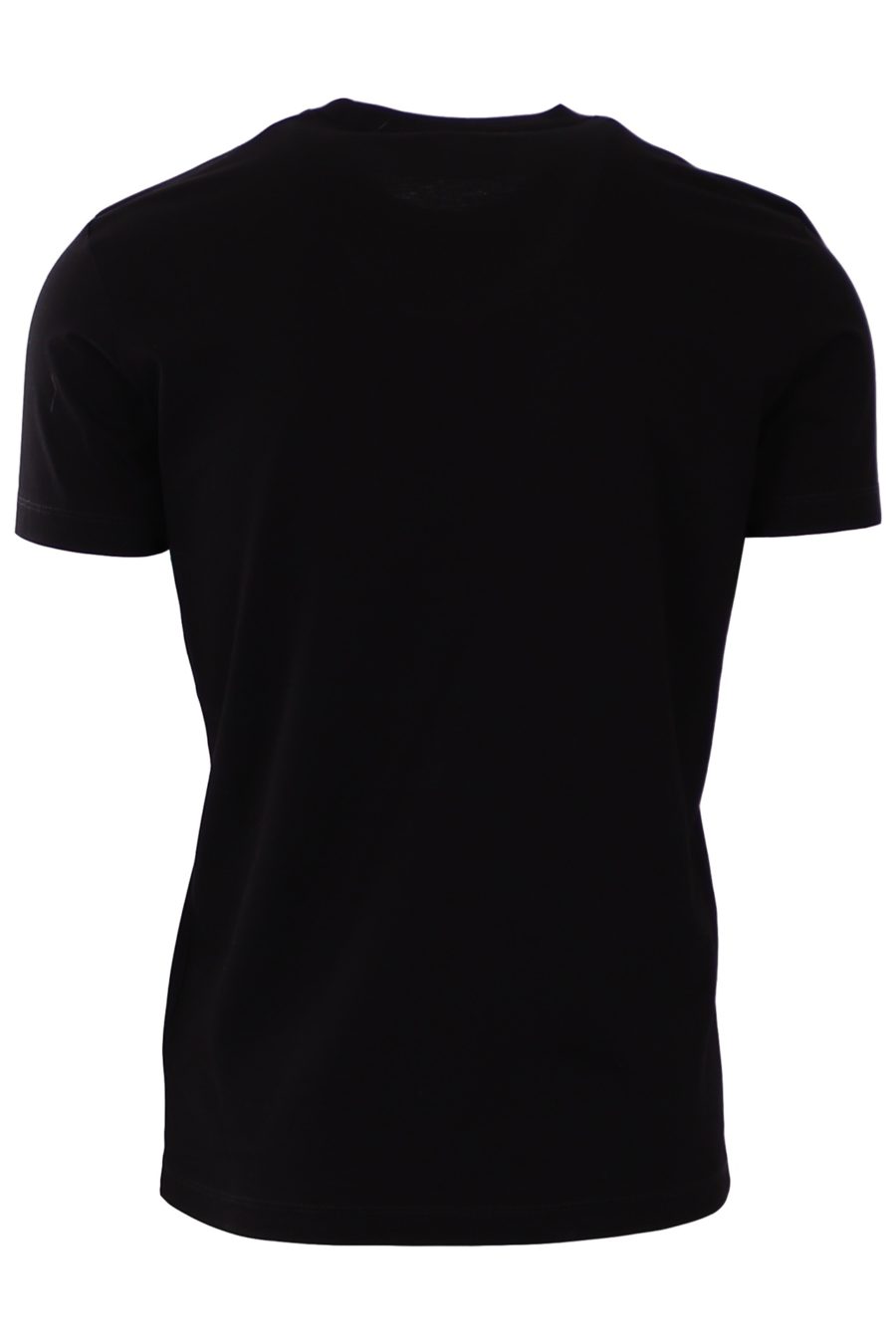 T-shirt Dsquared2 noir avec icône blanche au milieu - e26e2ba549875b76d19d14d1428b44ebe544ff26bb9