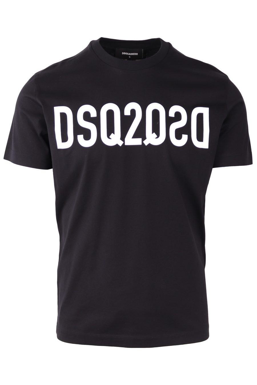 Camiseta Dsquared2 negra logo DSQ2 con efecto espejo - eab36e4b7ed9fb6ba11b5fe569206985e7d49f92