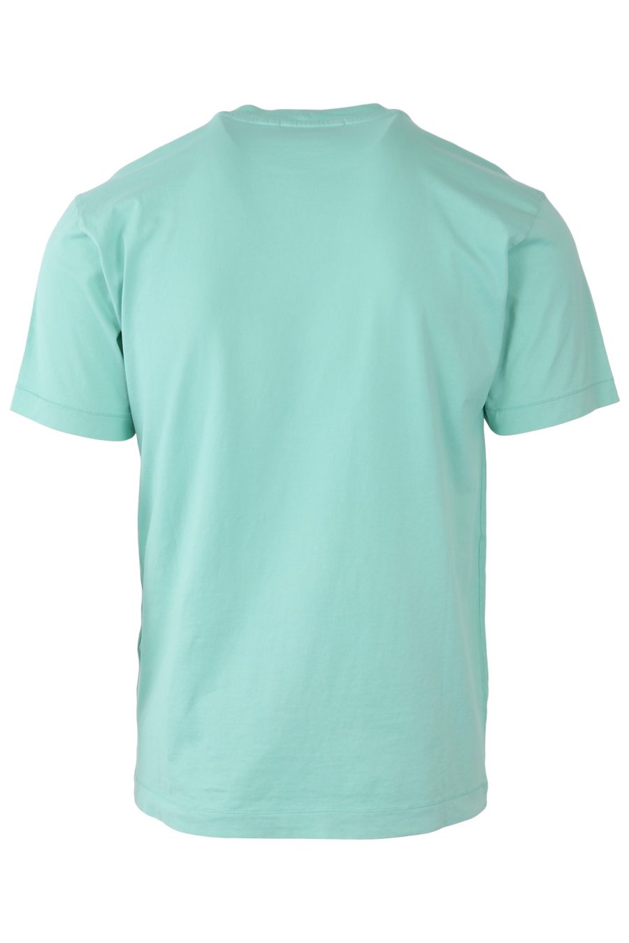 Camiseta Stone Island color menta con logo parche - edcd2b3f5a8a2da6533e49fa51dfcb2d9cd4b246