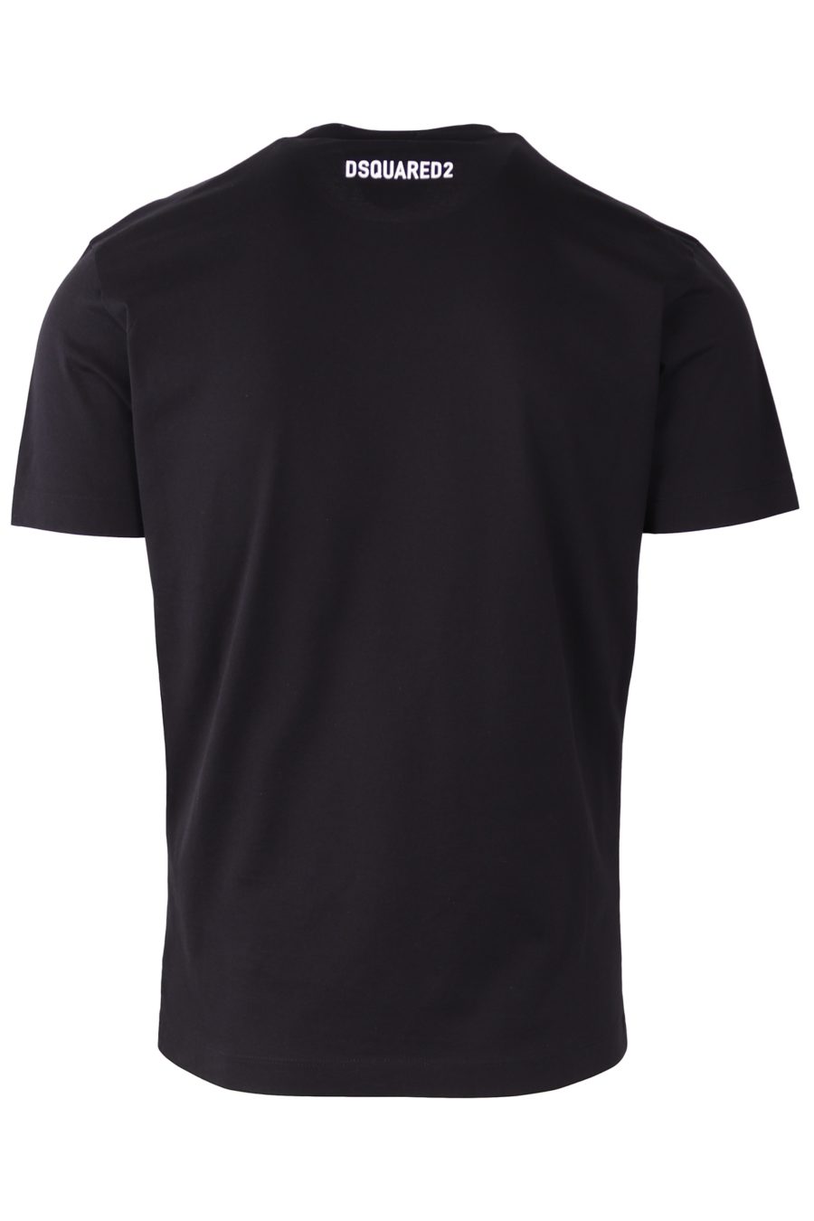 Camiseta Dsquared2 negra logo DSQ2 con efecto espejo - fe9a35d5366a04d10feadd68f1d7db661c2159d0