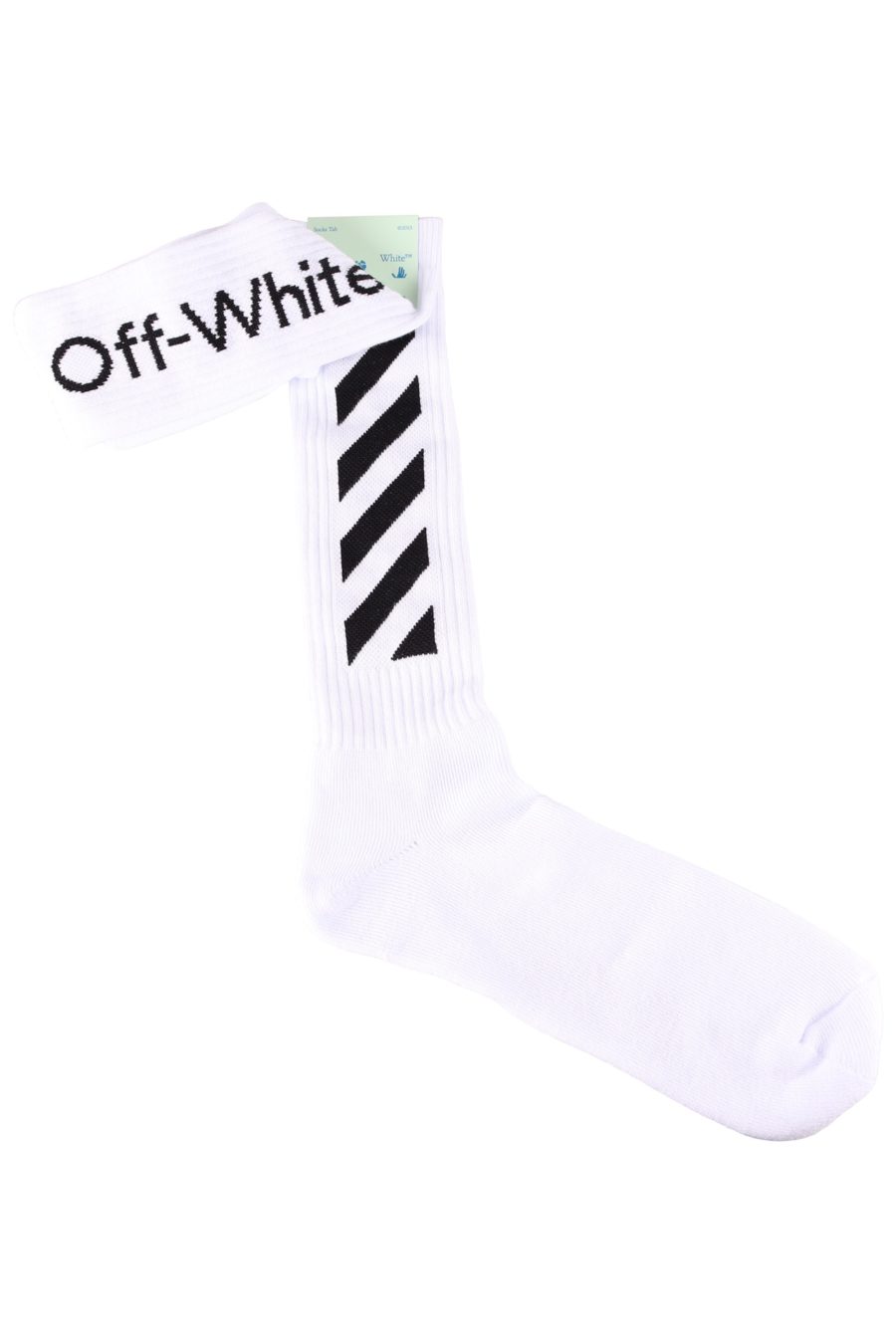 Socks Off-White white with black stripes - 5012f656262b6295a29d7c04b036e1f05f14750dab