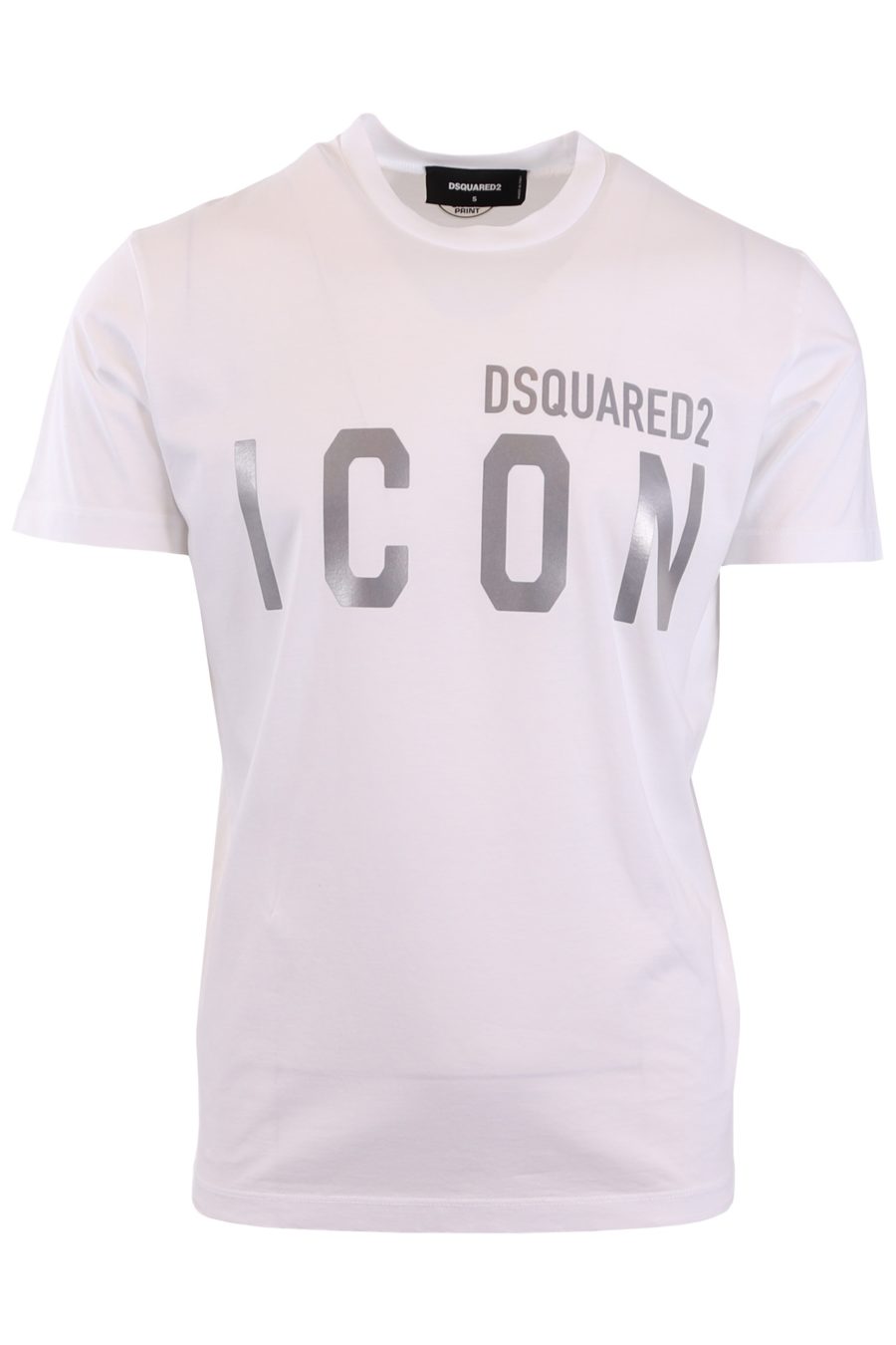 Dsquared2 T-shirt blanc avec "Icon" réfléchissant - 627809236b8305bd8d74f3f0baf20e860ff4bedf