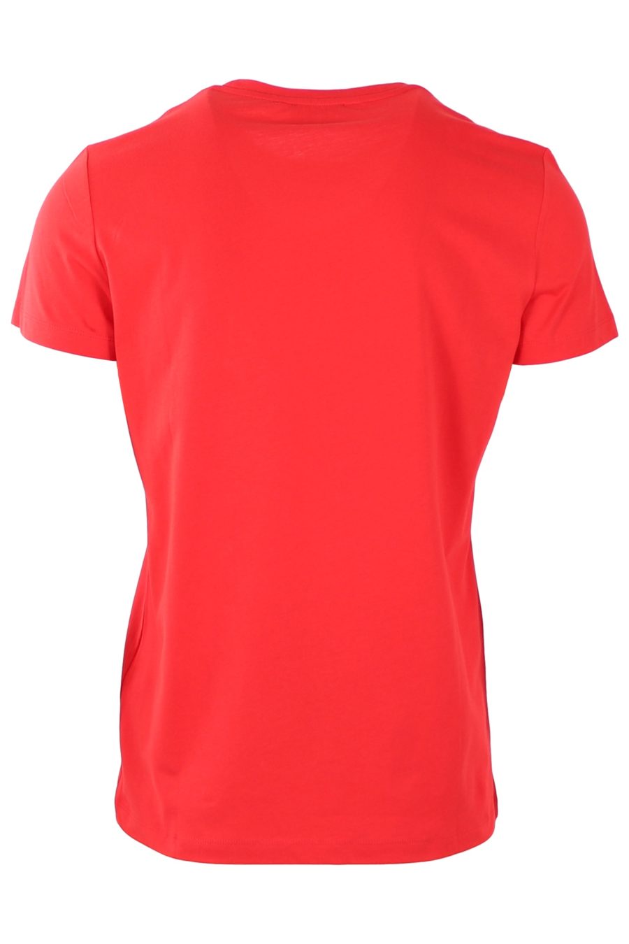 Camiseta Balmain roja con logo afelpado - 6f00f1666a92298ad1da17a77efac9128e6d9b9c