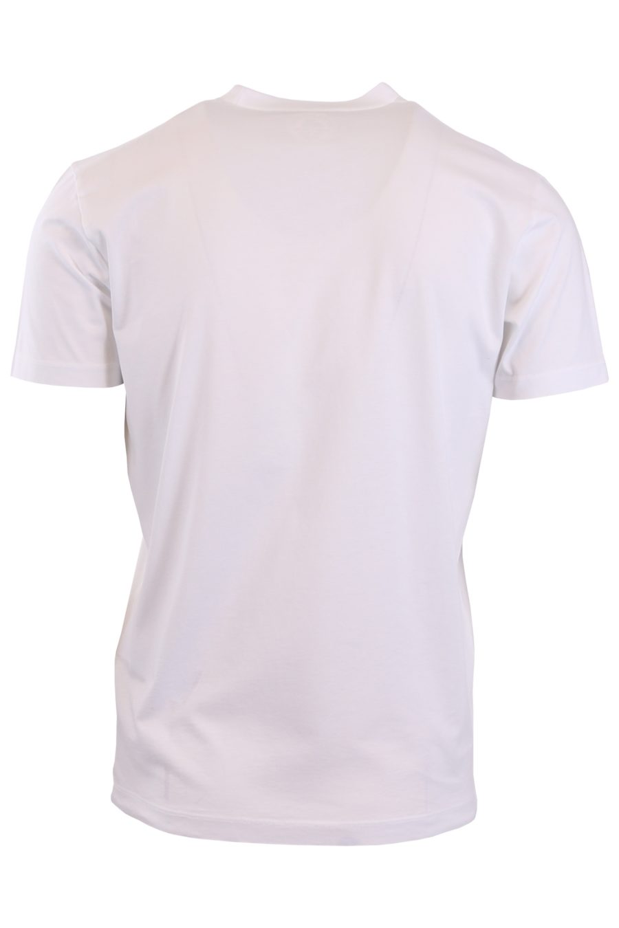 Camiseta Dsquared2 blanca con "Icon" reflectivo - dd14afe55cec14fe84e987d14aa486316f6046d3
