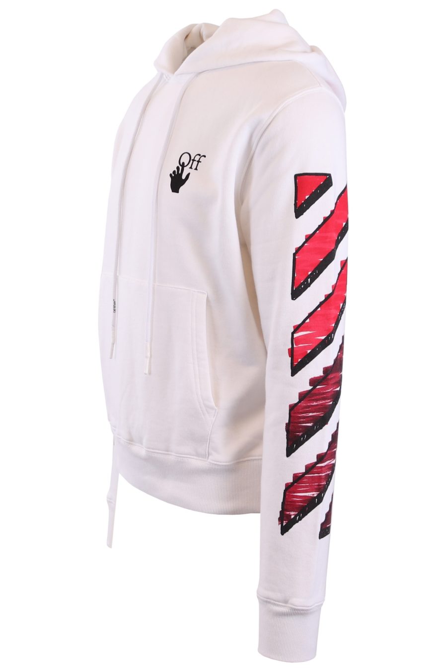 Off-White white hoodie with red arrows - de2d3944d4c5efa18cc09a722339eedc224c34cb