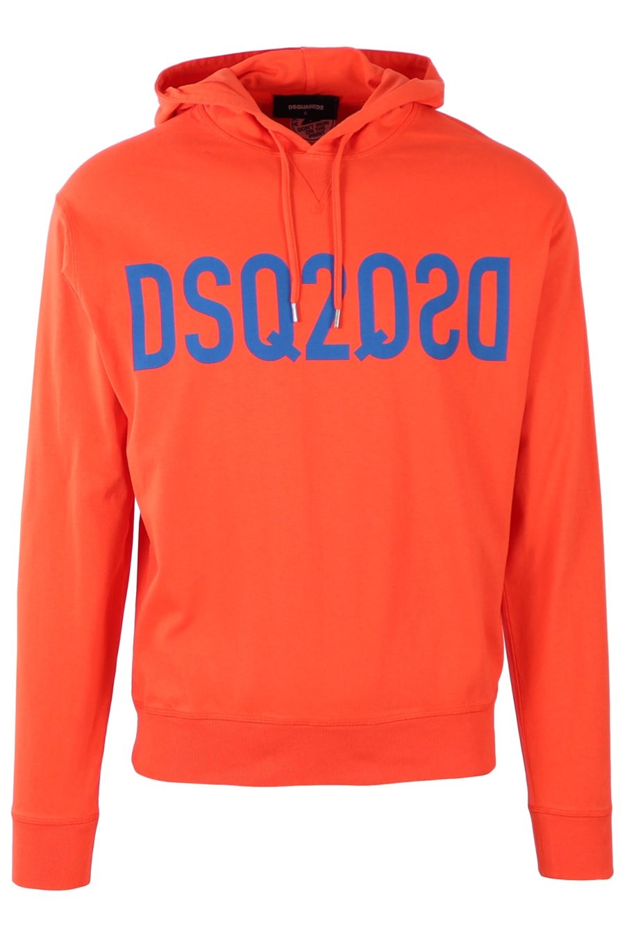 Sweatshirt Dsquared2 orange mit blauem Logo - e8f5f1934ec26518f9328906404ef67dac07882b