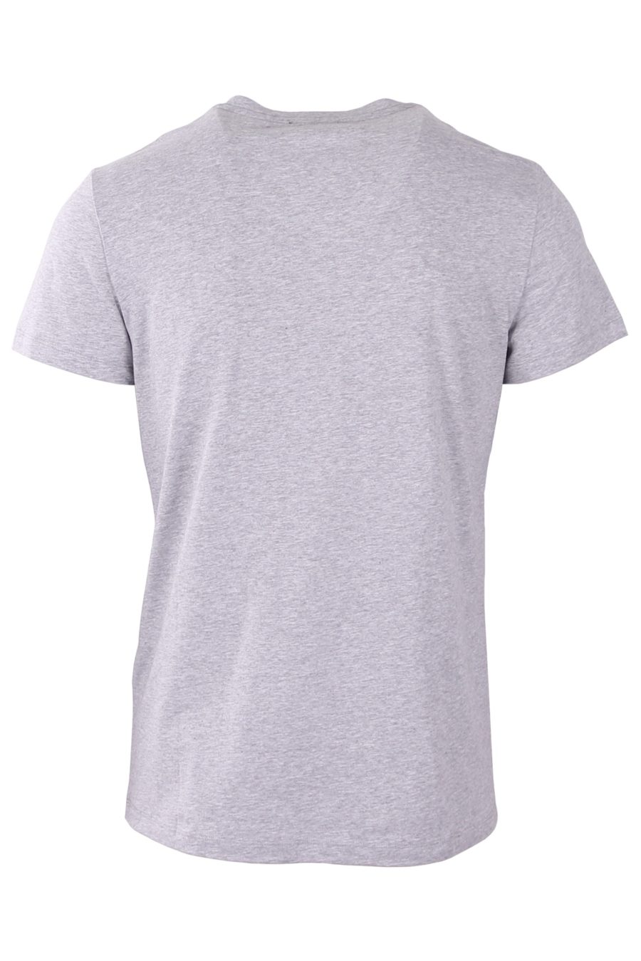 Balmain T-shirt cinzenta com logótipo em malha polar - ec078ff1465138a370c940d82461619a2f355cbd