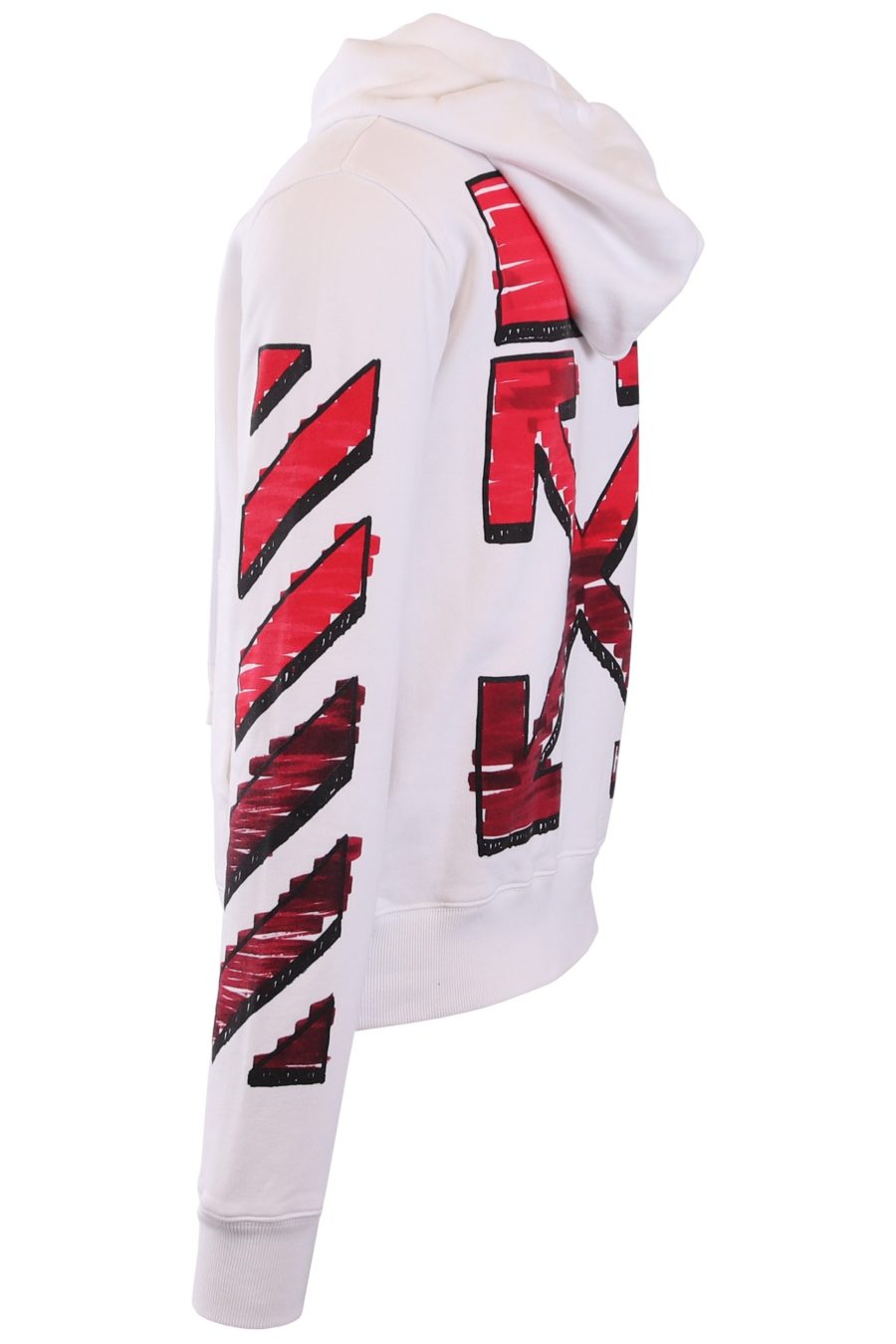 Off-White white hoodie with red arrows - f2c9379451515e83c8c4fa314a3f7364bcadb32782