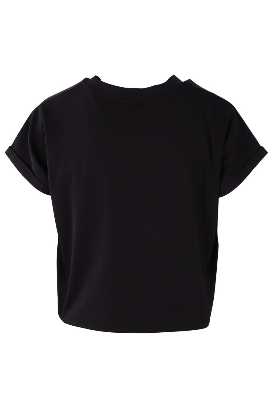 Balmain schwarzes kurzes T-Shirt mit kleinem Logo - fc1a3e27cebc87179f13cbd8178bc6b782646bba