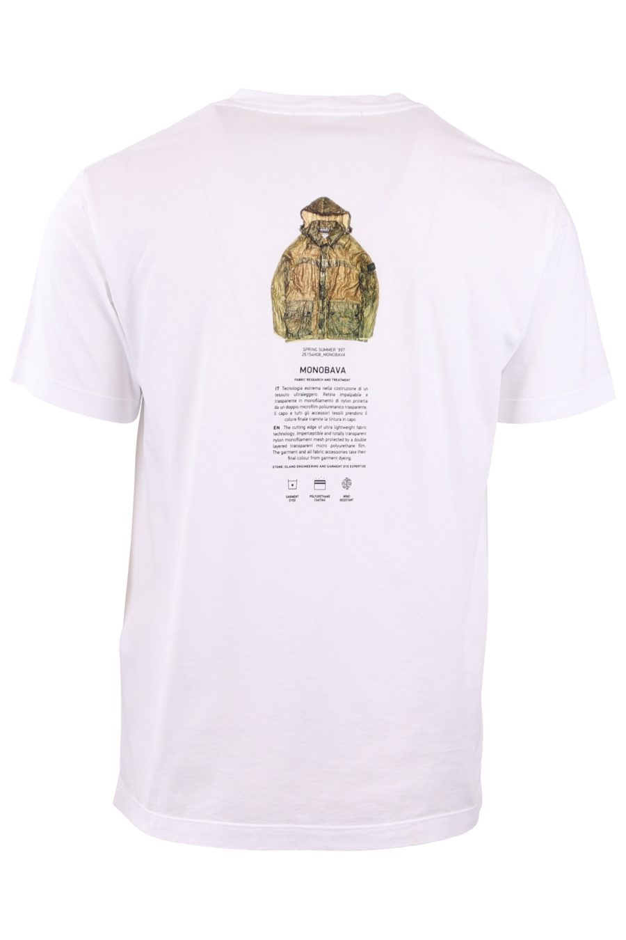 Camiseta Stone Island blanca con logo pequeño archivio - 32b4d9a7188de4a8de6a244037442bb5bb5a15bf