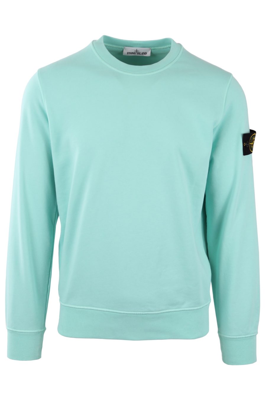 Sweatshirt Stone Island mint with patch - b8c502fe867dcacba4f31bf8e672f5049febfa78