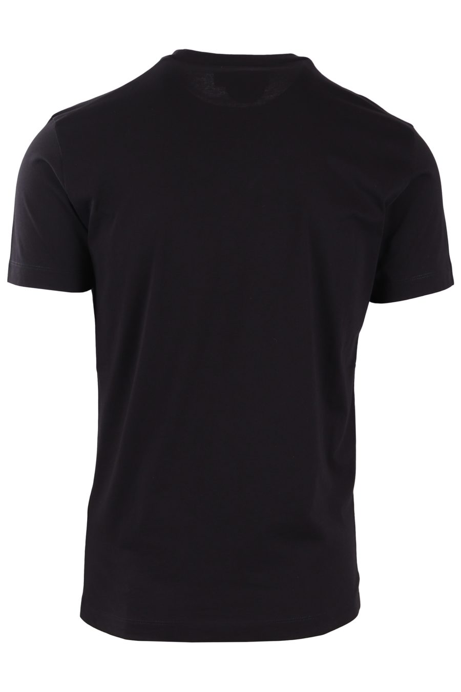 T-shirt Dsquared2 preto com vários logótipos - bd543689776e36dc5a1640b01b9919bb4bd0a6f8