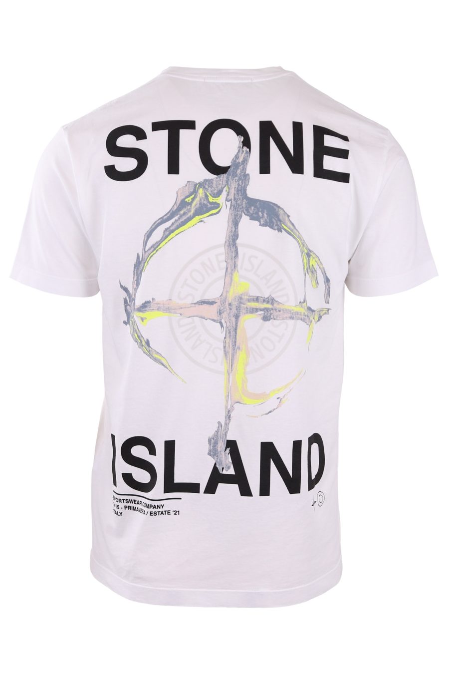 Camiseta Stone Island blanca con logo pequeño - bf6d23872553ed16166b087fd06aafe837f5422c