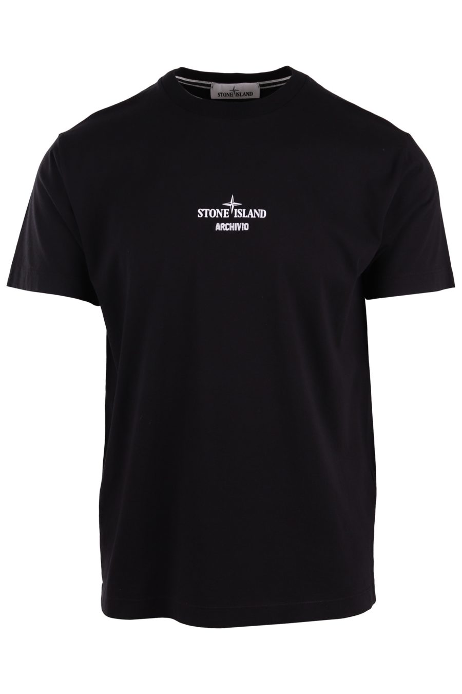 T-shirt Stone Island black with logo "archivio" - 1973d037007b1329f76e48264457effc91aeb215