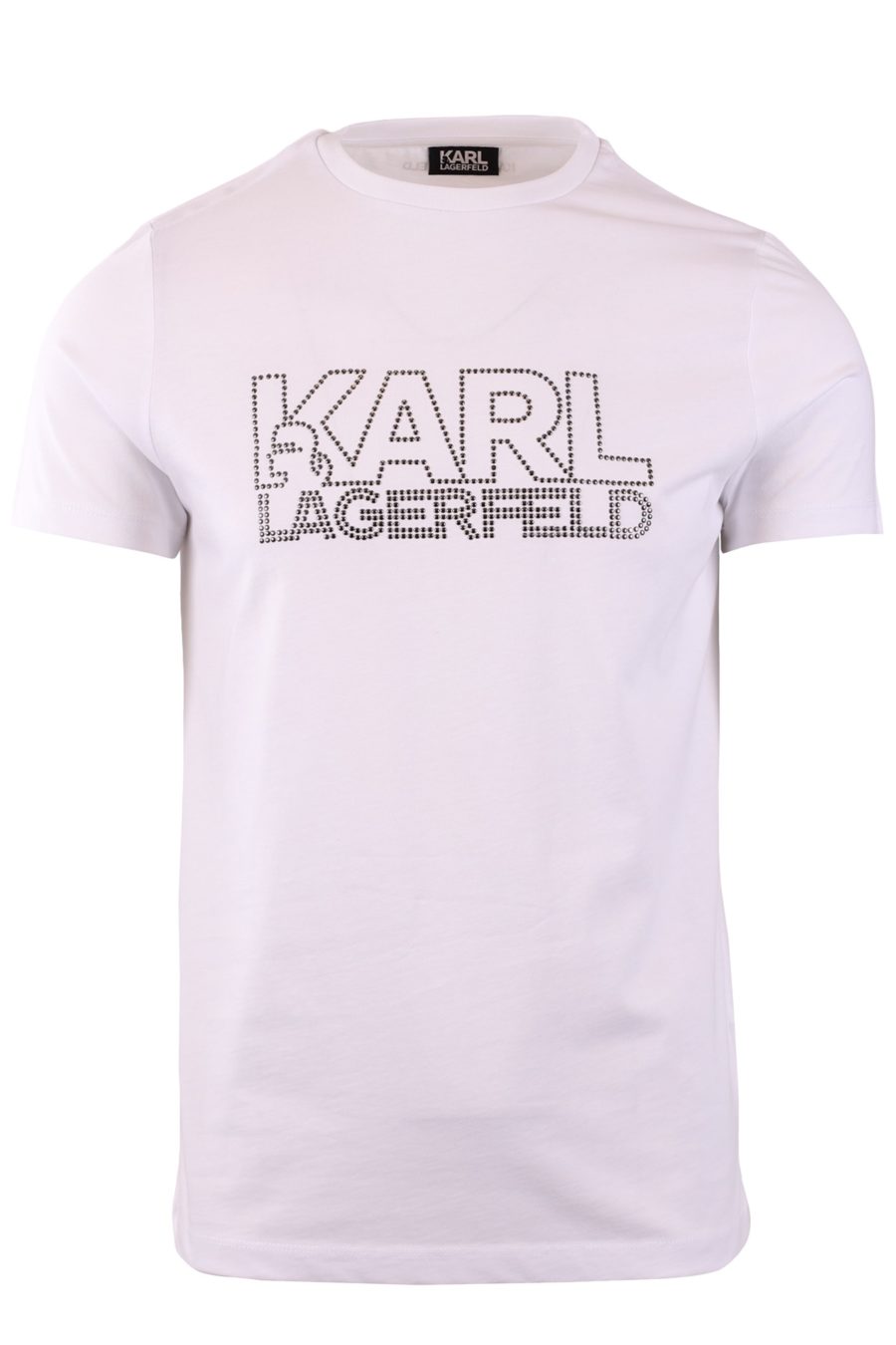 Camiseta blanca con tachuelas "Karl" - 44098668bc051048a362eddf83e317dd37ec9c6f