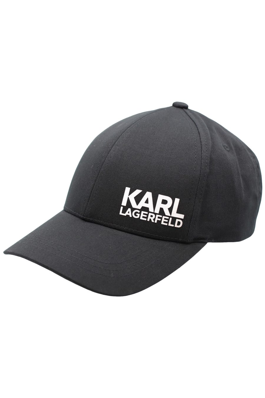 Gorra negra con logo plateado "Karl Legerfeld" - 4e1b7cf8c73e29ff49a8039f4f01c7e99a31cb5e