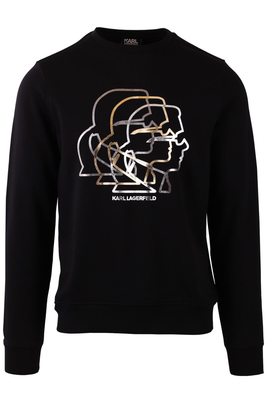 Black sweatshirt with triple "Karl" - 99b7715f09be3759ada4815f9e5e99958c790918