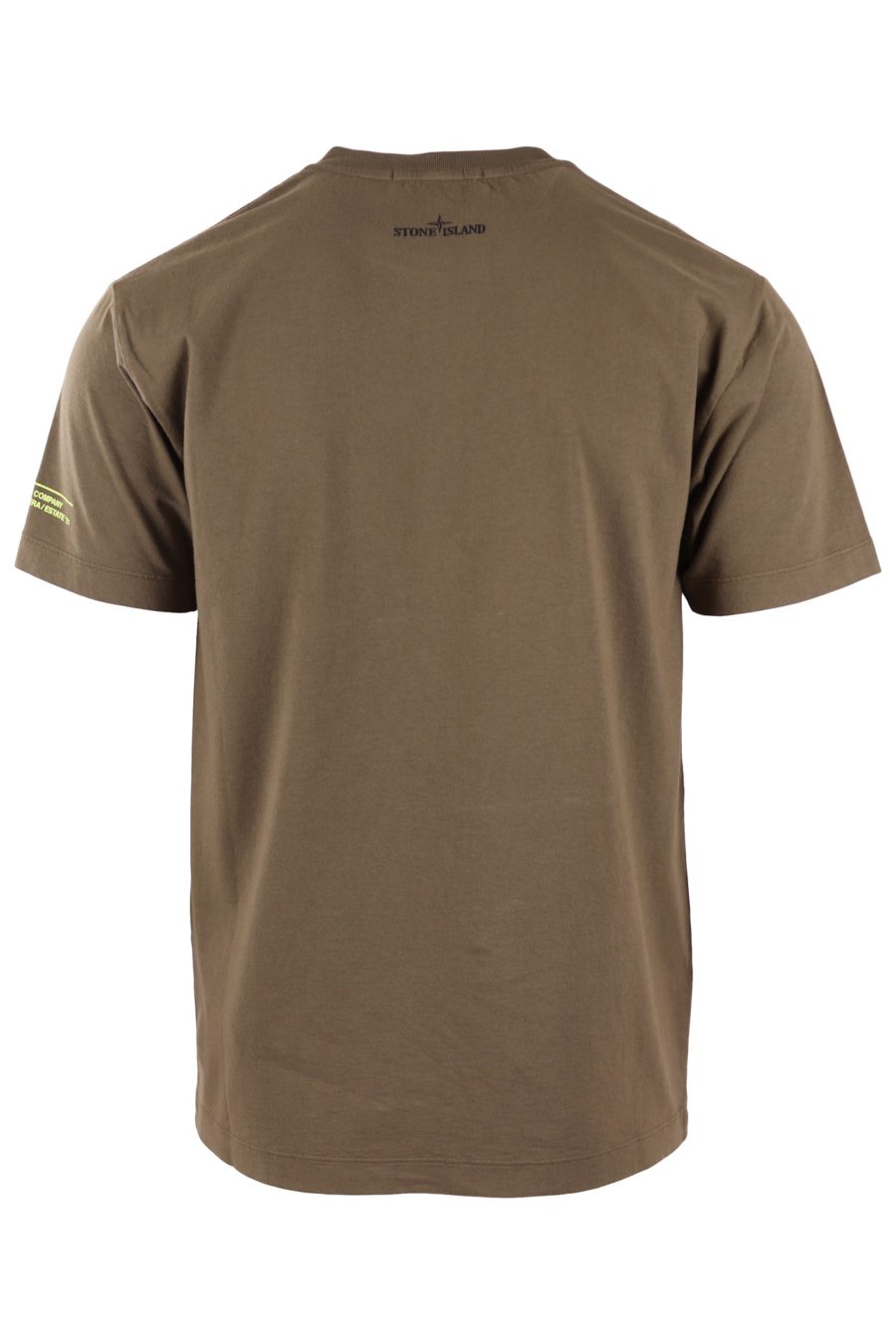 Camiseta Stone Island verde militar con logo estampado - b68317dc8c648ea88ca5c2c26d824a7788e8d956