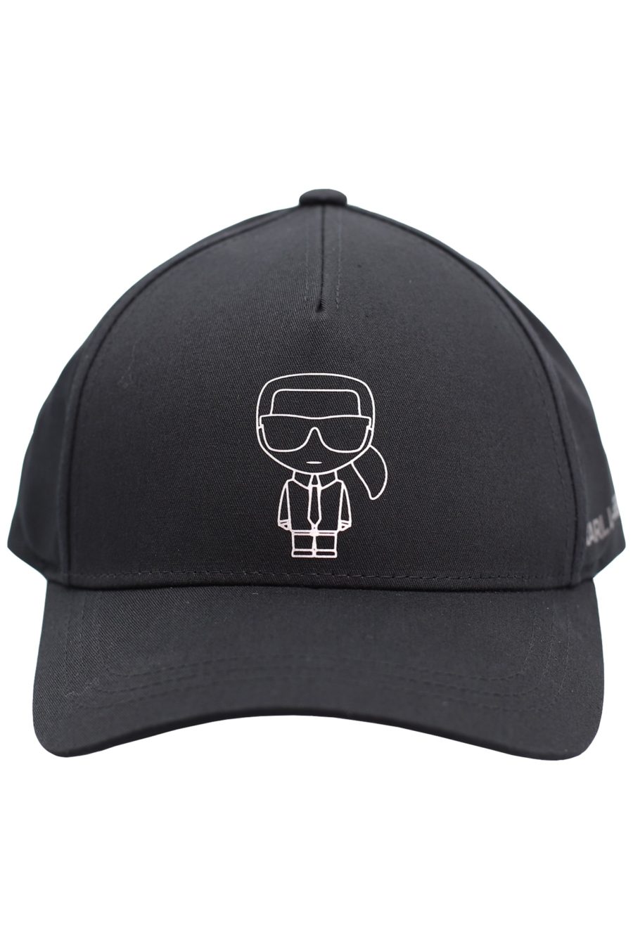 Black cap with silver "Karl" - db90cbca368b0a2d332b03da82bdd67624f6269d