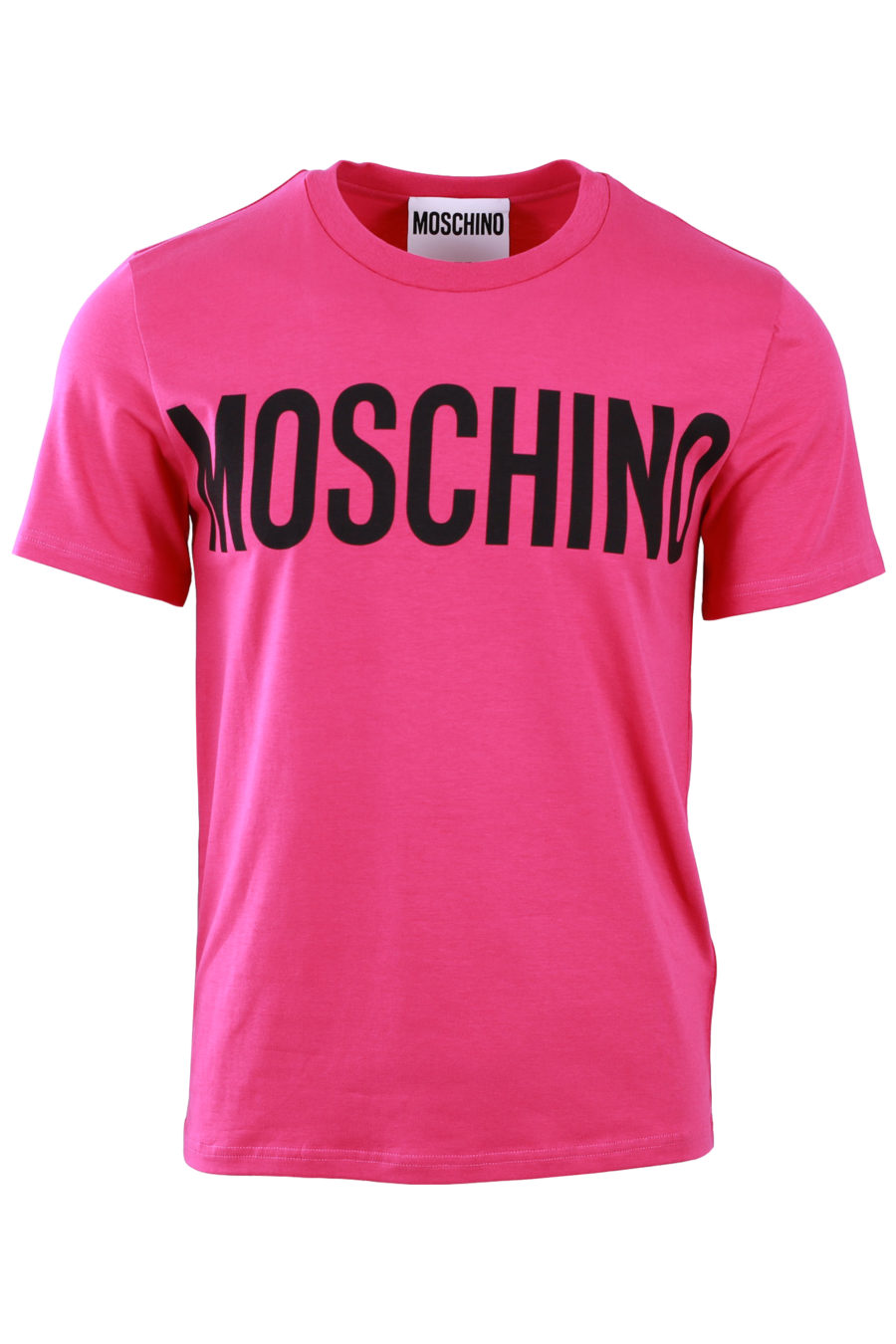 Pink T-shirt with black logo - 24ce74bb3016779d4546f8bb83b735961978c435