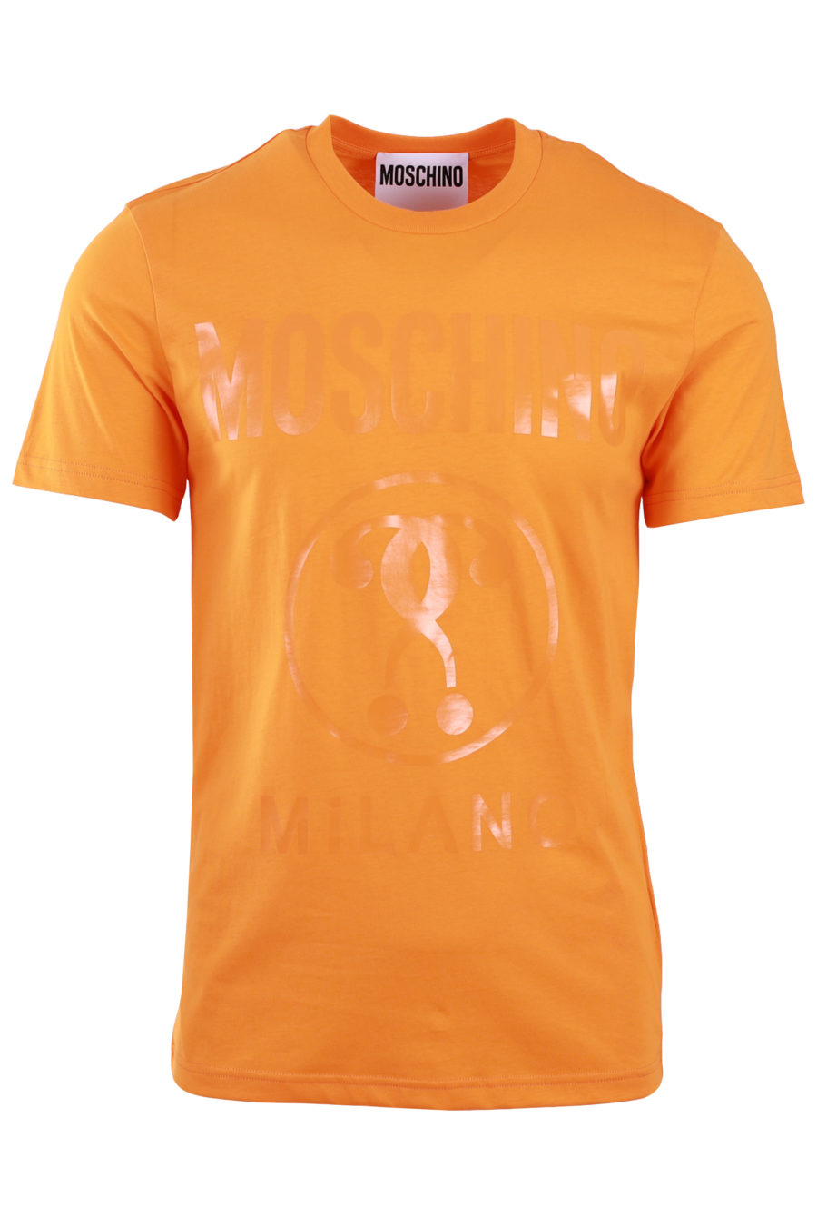 Camiseta naranja con logo doble pregunta - 3505cfbdba7a2726fba7305e5465e25e974de2b5